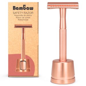 Metal Safety Razor with Stand